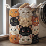 Cat Tails Laundry Basket