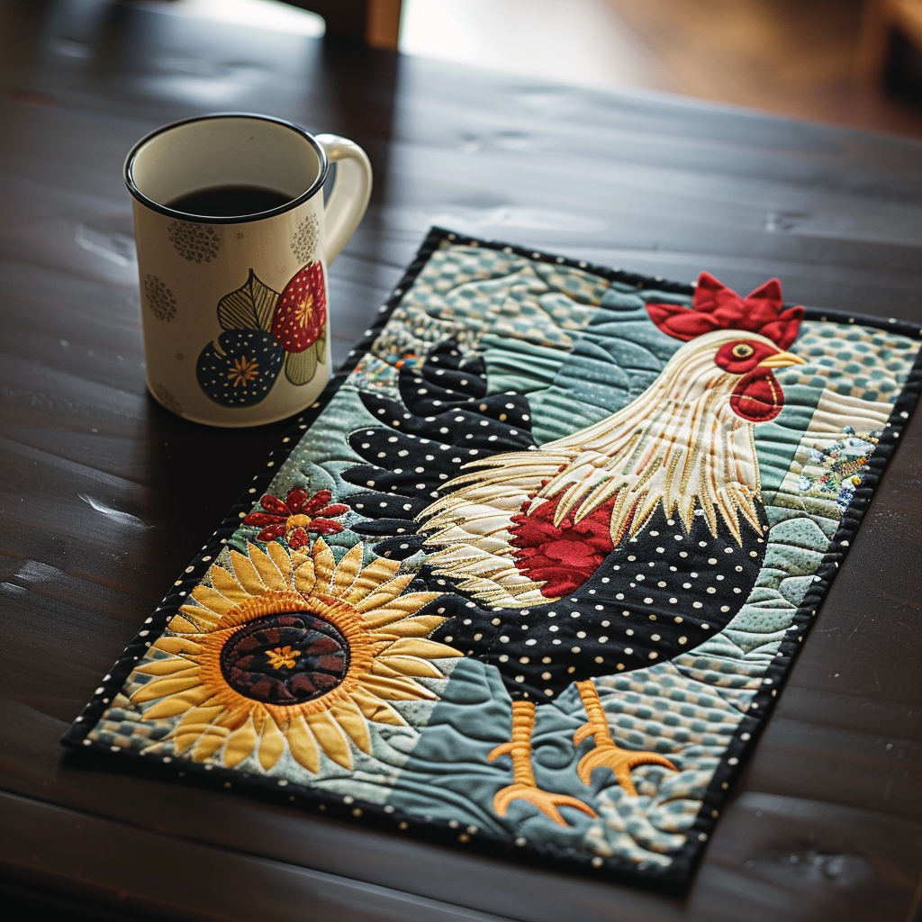 Quilted Placemat - Chicken