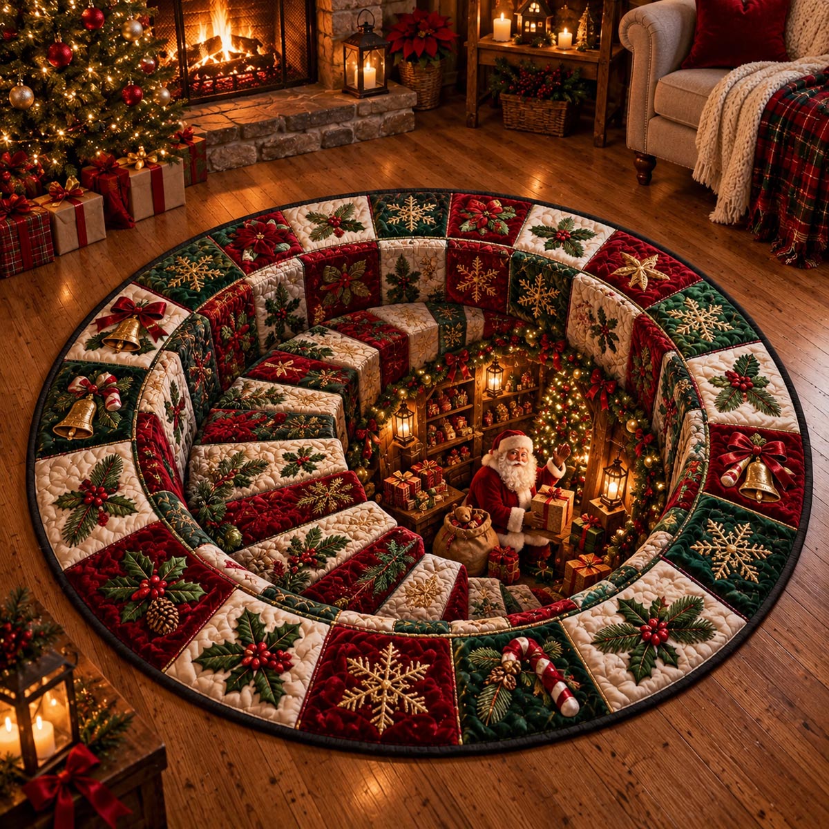 Santa Workshop Spiral