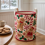 Hand-Quilted Christmas Storage Basket