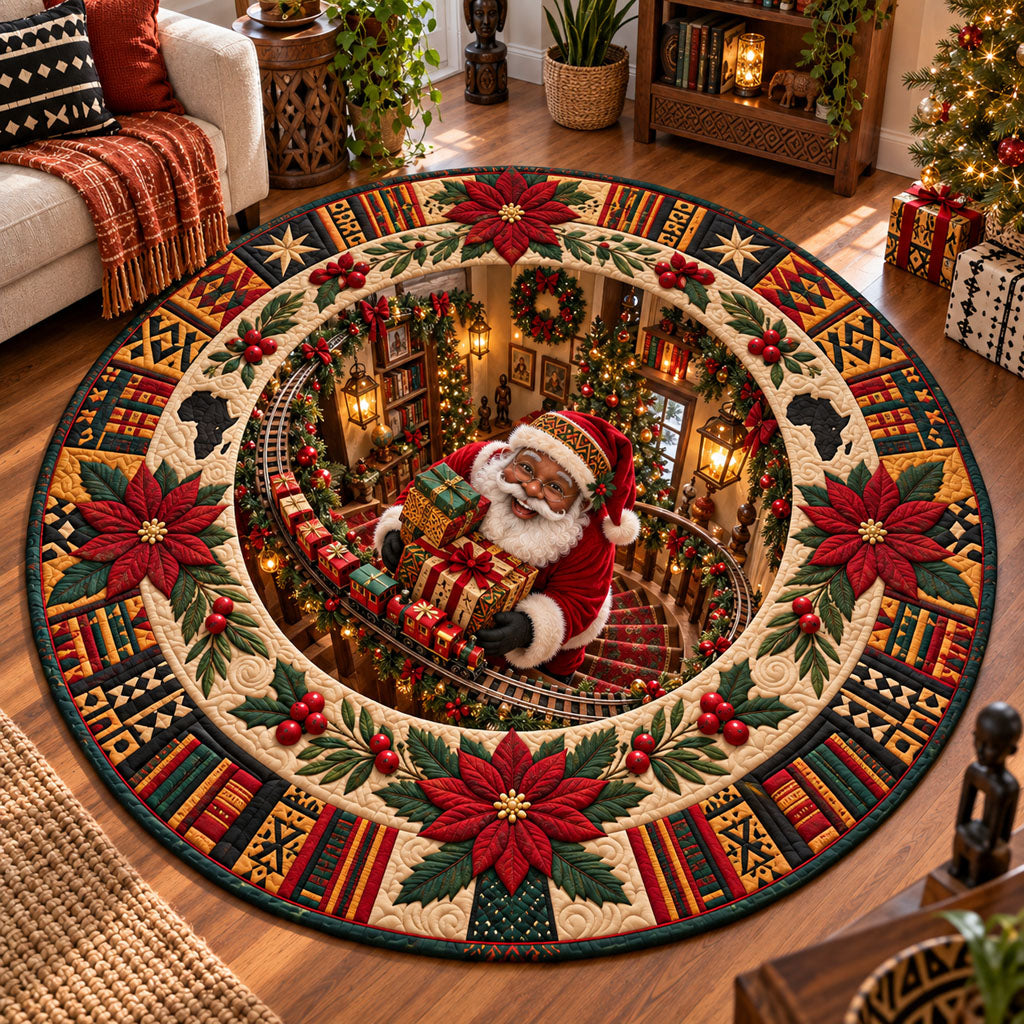 Magical Stairway Quilted Round Mat