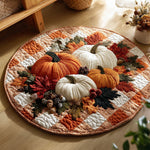 Pumpkin Patch Bliss Quilted Round Mat